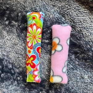 Handmade Multicolored Floral Print Cat Kick Stick Catnip Kicker Stick Cat Toys
